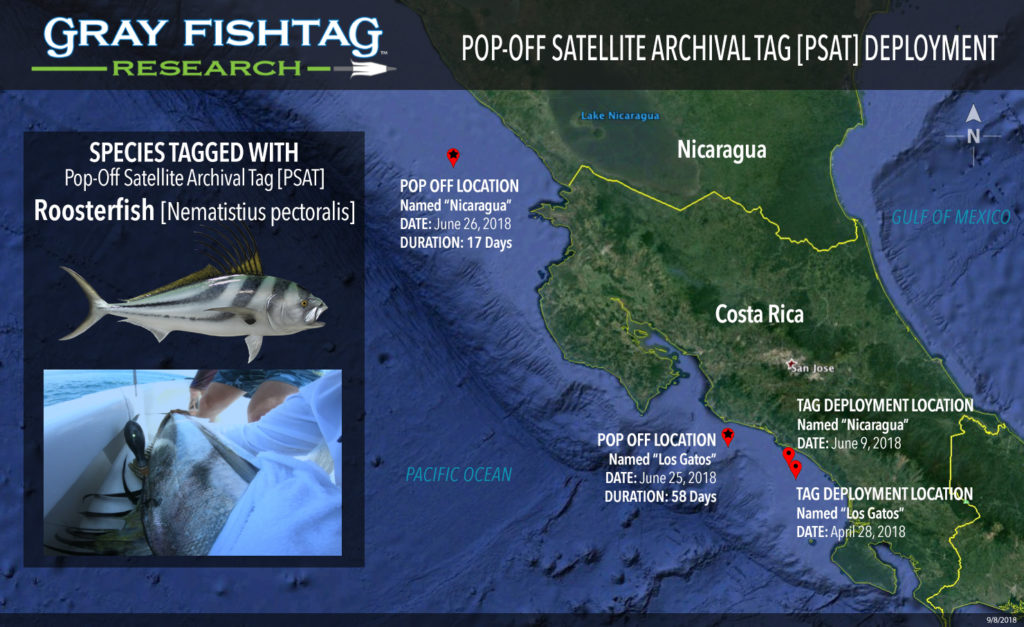 Map Costa Rica Roosterfish