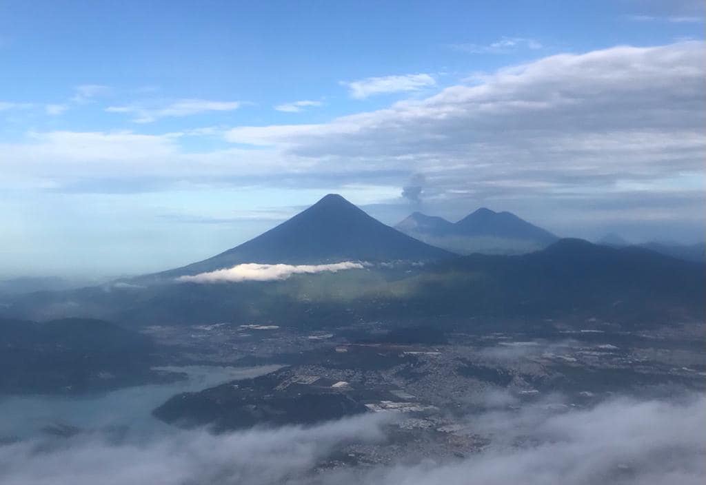 Flying in to Guatemala 